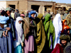 Women in Burkas Shopping in Market